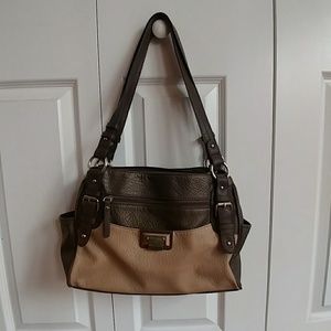 2/8 Rosetti brown purse bag classy office euc